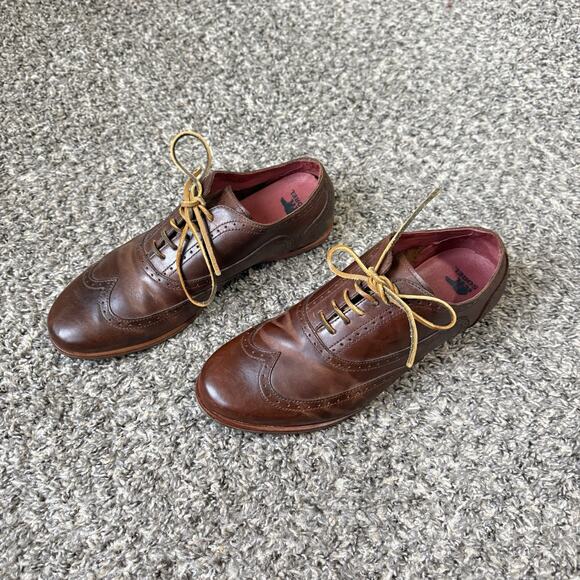 Sorel Mens Wingtip Leather Oxford Shoe Lace Up Brown Size 8.5 Casual Comfort - Picture 3 of 9
